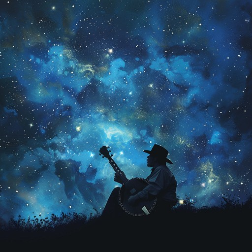 Embark on a mystical journey through appalachian landscapes under the cosmic sky. The banjo's traditional twang merges with serene and haunting synths, elevating bluegrass to an interstellar experience.