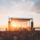 energetic beats igniting sunrise at electrifying beach festival