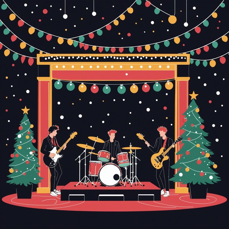 This track captures the raucous spirit of a punk rock holiday celebration, blending high speed rhythms with a festive mood. Expect rapid drum solos and an atmosphere filled with energetic celebration.