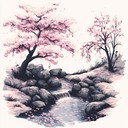 gentle instrumental capturing tranquility of cherry blossom season's essence.