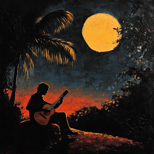 An intricate instrumental piece combining elegant acoustic guitar harmonies and gentle accordion layers, capturing the essence of the brazilian countryside at night.