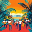 a vibrant cumbia instrumental radiating energy and festive spirit