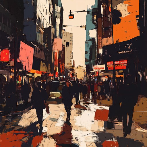 Dive into a bustling metropolitan chaos with gritty hip hop beats layered over clashing, hectic soundscapes. This track captures the raw energy and unpredictability of city life, blending traditional hip hop rhythms with abstract, dissonant sounds to create a compelling, edgy experience.