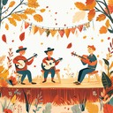 an uplifting fiddle tune celebrating festive americana harvest traditions.