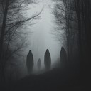 mysterious sadcore melody with haunting whispers and echoing piano