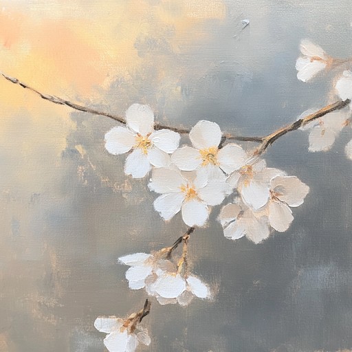 This instrumental track blends delicate cherry blossom imagery with the airy melodies of j pop, creating a soothing, introspective atmosphere. The gentle strumming of acoustic guitar intertwines with ethereal synths, crafting a serene soundscape perfect for moments of reflection and tranquility.