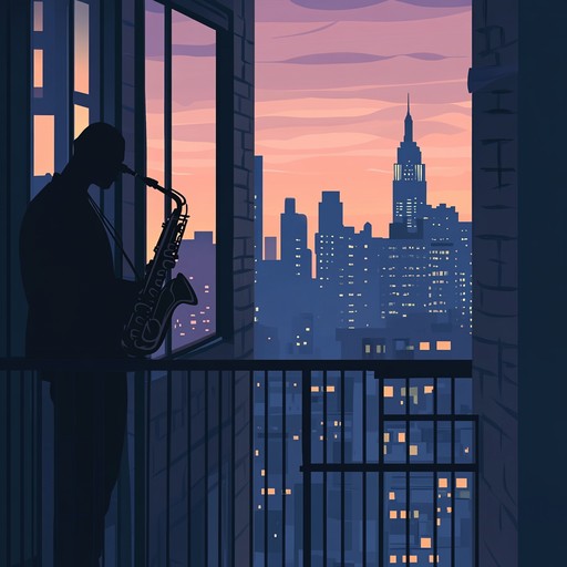 An instrumental lounge composition that blends smooth jazz elements with ambient textures, creating a soothing atmosphere reminiscent of quiet evenings as the sun sets, evoking feelings of nostalgia, tenderness, and peaceful reflection.