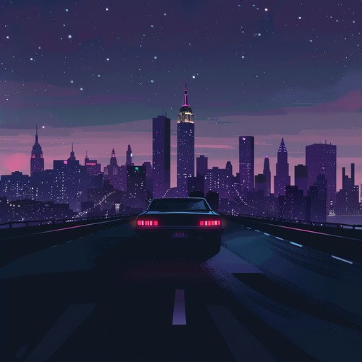 Imagine cruising down a cityscape bathed in neon lights and late-night mystique, where each beat syncs with the pulsing city heart, reflecting a blend of old-school hip hop vibes with modern chillwave influences.