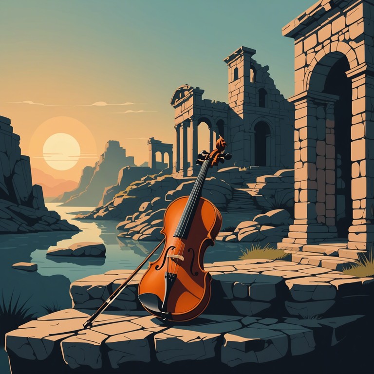 This composition conjures a mystical soundscape, drawing listeners into a serene journey through history and introspection. Utilizing a soaring violin, the music weaves through waves of deep reflection and profound insights, echoing the wisdom of antiquity.