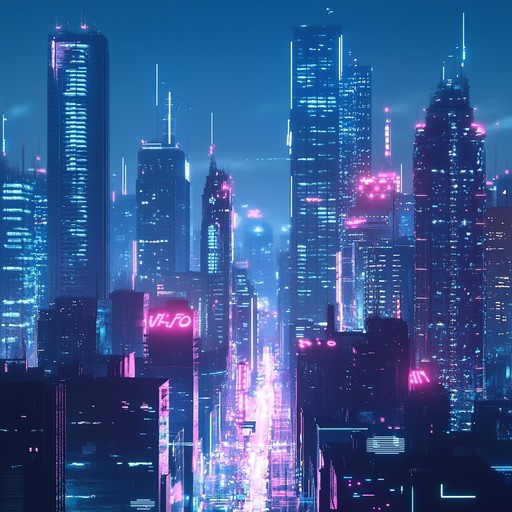 This instrumental future bass track features bold, vibrant synth melodies layered over powerful basslines and energetic drum patterns, creating a dynamic and electrifying atmosphere reminiscent of neon lit cityscapes at night.