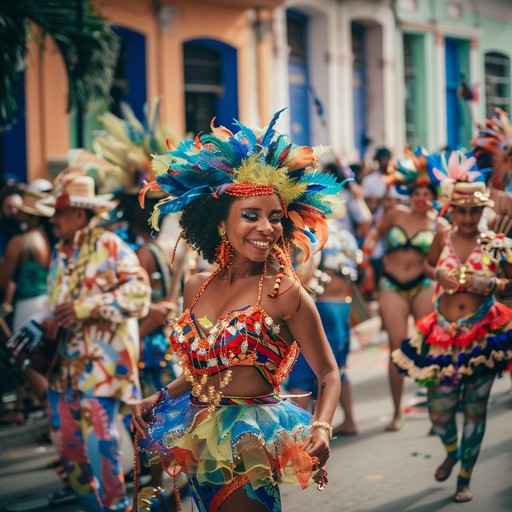 An instrumental track using trumpet melodies and dynamic percussion to capture the lively spirit of a cuban carnival. The syncopation and rhythmic complexity create an infectious groove that is both joyous and celebratory.