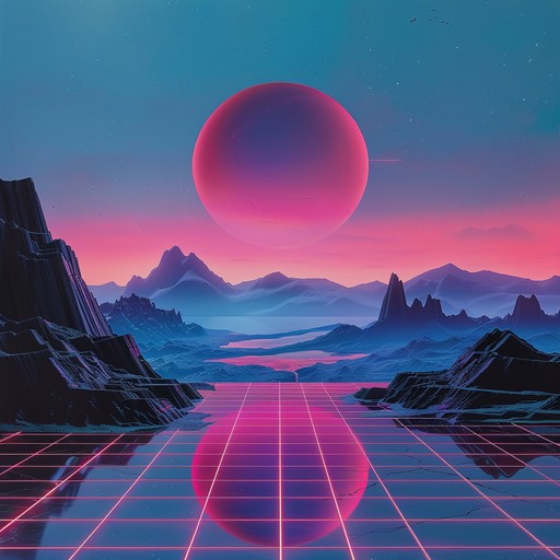 The track evokes a nostalgic yet futuristic journey through a neon-lit cityscape with smooth synth waves and a pulsating beat, ideal for evoking deep contemplation or as an energizing backdrop to a night of creativity.