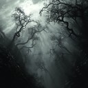 an eerie epic orchestral track evoking haunting and mysterious feelings