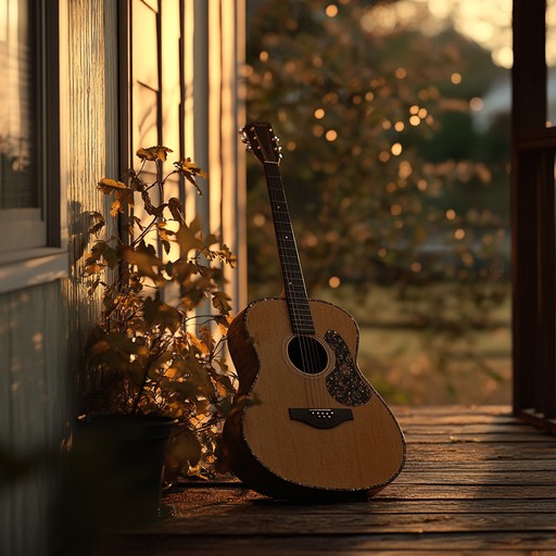 An instrumental blues piece characterized by gentle guitar melodies that resonate with the calm and introspective mood of twilight, offering a soothing soundscape for relaxation.