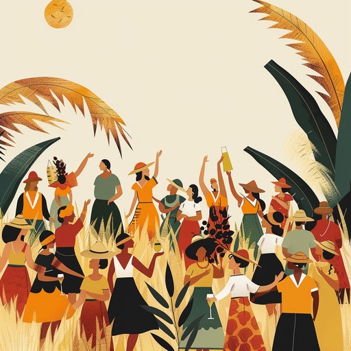 A lively and upbeat instrumental forró song celebrating the joyous atmosphere of the traditional festa junina, featuring the vibrant rhythms and melodies that make people want to dance and smile. The bright accordion leads the festive tune, accompanied by the steady pulse of the zabumba drum and the playful counter-melodies of the triangle. This cheerful song captures the warm community spirit and cozy feel of the june festival bonfire parties