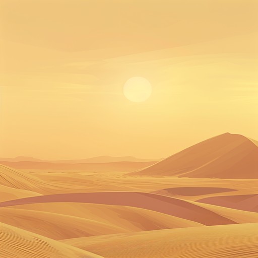 Imagine a serene journey across the vast dunes of a mystical desert. The enigmatic melodies blend with rhythmic, ambient undertones, invoking a sense of awe and wonder. This piece uses the exotic timbre of the oud to create an intricate tapestry of sound that transports the listener to a world of sand and stars.