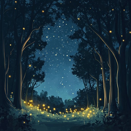 A serene instrumental track with gentle melodies and soft harmonies, creating a soothing bedtime atmosphere for children. Inspired by whimsical forest scenery, the music combines delicate piano notes with calming orchestral strings, evoking a sense of magic and tranquility. Ideal for nighttime routines, helping children relax and drift into a peaceful sleep.