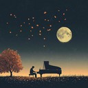 a haunting piano melody expressing deep longing and sorrow