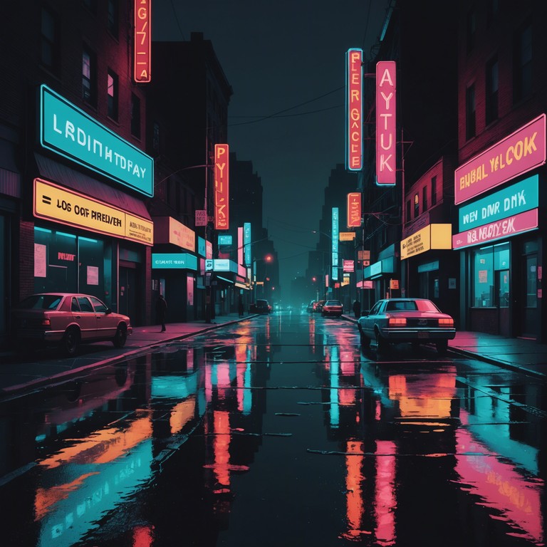 A smoky, sax laden journey through jazz infused streets at night, where fast paced melodies replicate the heart racing thrill of a midnight chase in new york's broadway lit only by neon lights. Electric jazz that envelops the listener in a vibrant auditory escape.