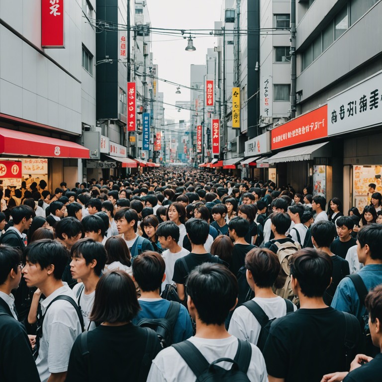 Experience a musical journey through tokyo's festive nightlife, magnifying the city's energetic pulse with a blend of old and new musical traditions.