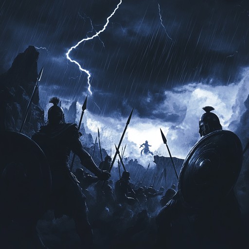 An intense, powerful symphonic composition that captures the ferocity of ancient wars, blending aggressive orchestral elements with driving rhythms to evoke a sense of epic battle and relentless energy