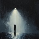 melancholic instrumental hip hop track evoking deep thought and reflection