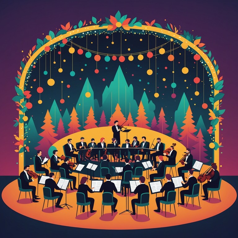 A lively orchestral piece that captures the essence of celebration with a symphonic touch, perfect for holiday gatherings and cheerful festivities.