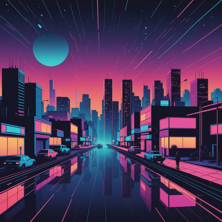 Imagine a neon soaked cityscape at night, pulsating with the relentless beats of electronic music. This track embodies the essence of a cyberpunk universe, where futuristic synth sounds blend with underground tension and high energy rhythms. Perfect for setting the backdrop of a high stakes urban adventure in a dystopian world.