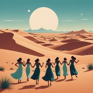 energetic dance under the desert sun