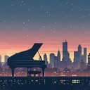 dreamy blend of smooth jazz and city lights