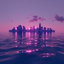 serene synth melodies with an ambient beach vibe