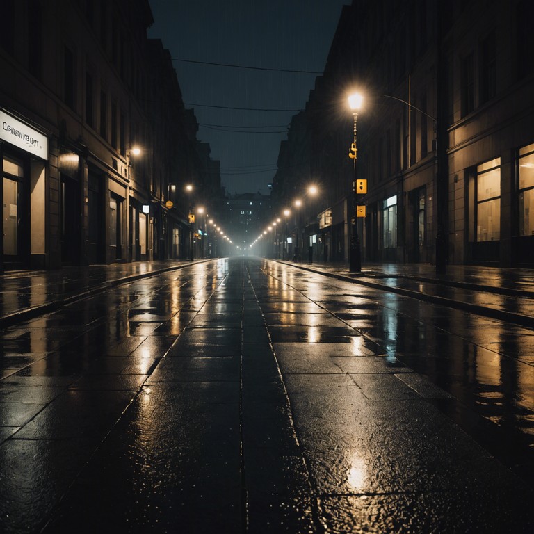 An instrumental track that features the dark, gritty essence of city life coupled with the upbeat rhythms of pop music. Distorted electric guitars meet urban soundscape elements to create a piece that feels like walking through rain soaked streets at night.