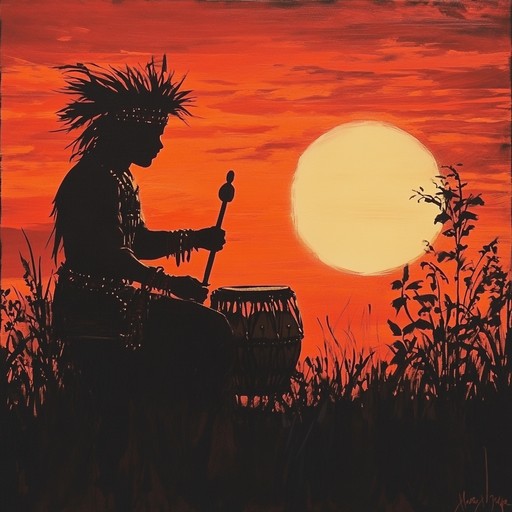 Imagine the heart thumping rhythms of tribal drums as they echo through the vast, unspoiled landscapes of ancient times, encapsulating the essence of primordial dance and ritualistic gatherings.