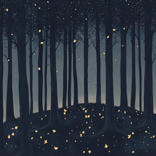 Transport yourself to a magical forest filled with starlight and shimmering leaves, where gentle indie melodies ebb and flow like a whimsical dream.