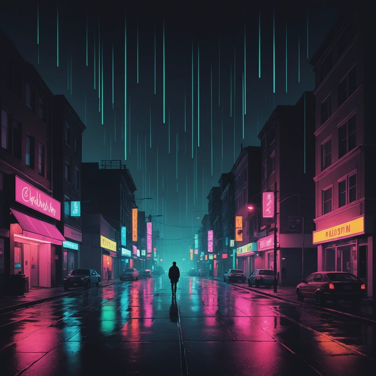 In this track, the raw energy of grunge blends seamlessly with the slick, synthesized sounds of synthpop, evoking the contrasting emotions of a neon lit city at night. The composition features heavy guitar riffs juxtaposed with electronic beats, creating a soundscape that is as haunting as it is energizing.