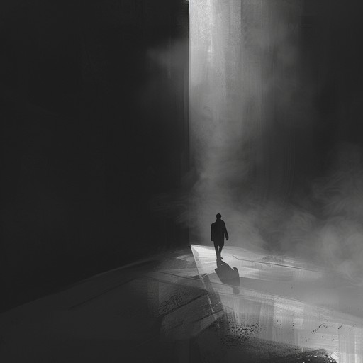 This composition captures the essence of a mysterious, suspense-laden night where every shadow could tell its own dark story. The mood is set by the haunting melody of a legato cello, weaving through the dense atmosphere created by minor chords and suspenseful pauses. This piece serves as an ideal soundtrack for a noir film or a suspenseful cinematic sequence.