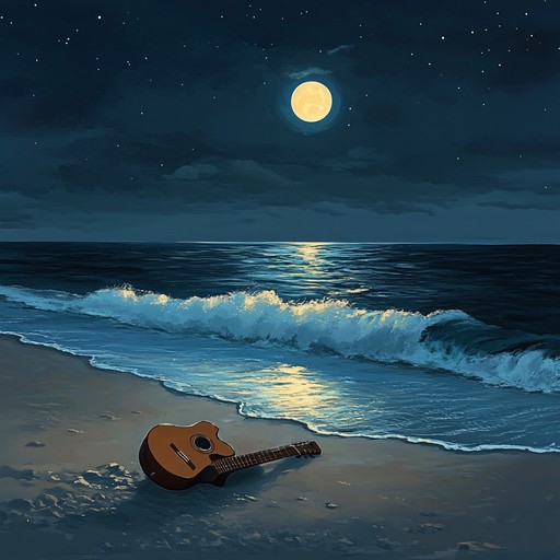 An instrumental rumba piece that combines soothing guitar melodies with gentle conga rhythms, evoking a peaceful night under a moonlit tropical sky