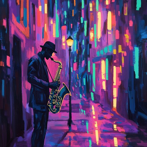 An instrumental track that combines soulful saxophone melodies with energetic house beats, creating a euphoric atmosphere that uplifts and inspires. The music transports listeners to vibrant city nights filled with joy and dancing.