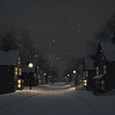 calm instrumental tune capturing silent snowy night peace