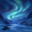 soothing instrumental echoing serenity of polar night skies.