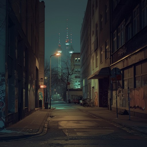 Imagine driving through berlin late at night, the city's pulse translated into a rhythmic techno beat that blends deep bass lines with atmospheric synths to capture the essence of urban exploration.