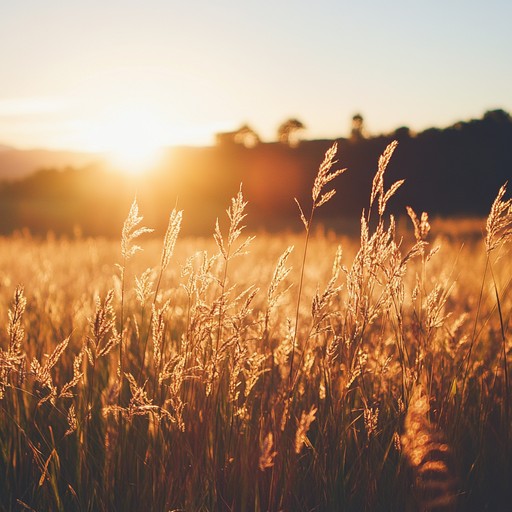 A gentle orchestral piece with delicate strings emulating the serene and untouched beauty of a tranquil meadow, invoking images of gentle breezes rustling through tall grass. Perfect for quiet reflection and relaxation.