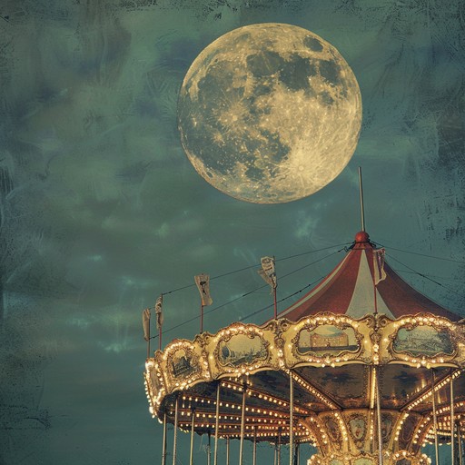 A sepia toned waltz that whisks listeners away to a vintage carousel illuminated by the pale moonlight. The interplay of accordion and piano melodies creates a bittersweet, hauntingly theatrical atmosphere, filled with melancholic reflections and echoes of long lost laughter, evoking deep emotions and a sense of longing.