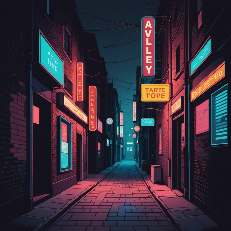 This track captures the echoing sound of gritty urban life in the city at night. Picture stepping into a cool, shadowy alley as the sound reverberates off the walls, creating an atmosphere of mystery and intrigue. The fundamental vibe is dark and realistic, echoing the sounds and spirit of the cityscape after dark.