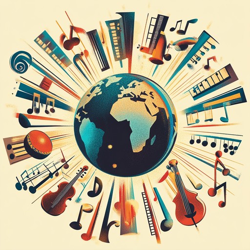 A lively instrumental that fuses traditional rhythms from around the world, featuring the pan flute, to create a joyful and uplifting experience celebrating global togetherness.