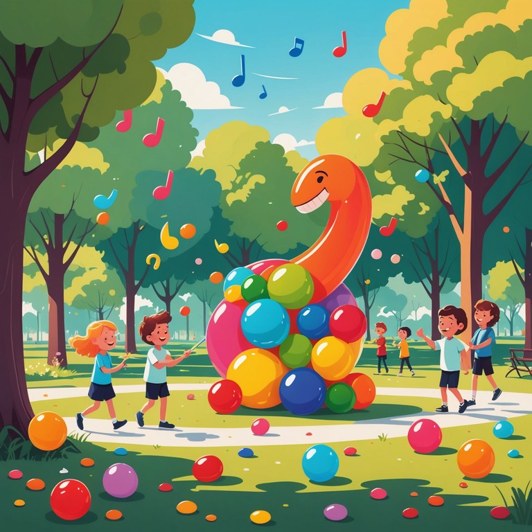 A vibrant and lively instrumental track designed to engage young minds and encourage physical activity through its catchy rhythms and joyful melodies. Perfect for children's parties or playful learning environments.