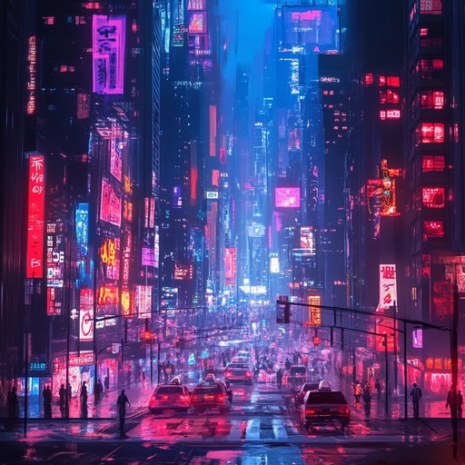 Immerse yourself in an inspiring journey through a neon lit dystopian cityscape, guided by synthetic melodies and pulsating rhythms. The track's dynamic layers of synthesizers paint a vivid picture of cybernetic dreams and hope amidst a high tech society. Let the music uplift your spirits and ignite your imagination.