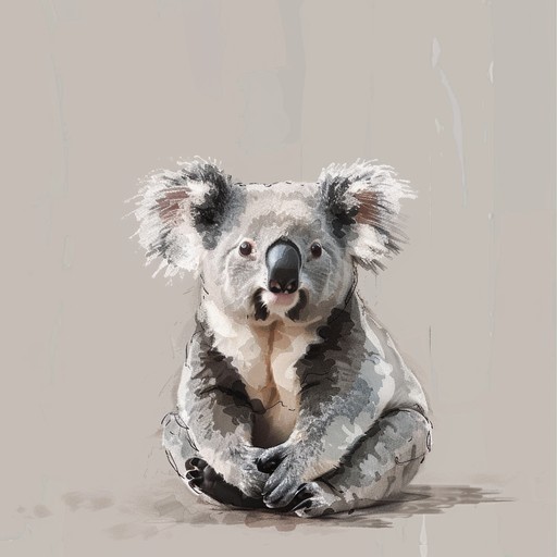 A peaceful, heartwarming instrumental piece capturing the magical moment of meeting a curious koala in the australian outback. The music evokes a sense of wonder, innocence, and the gentle nature of this iconic marsupial as it munches on eucalyptus leaves.