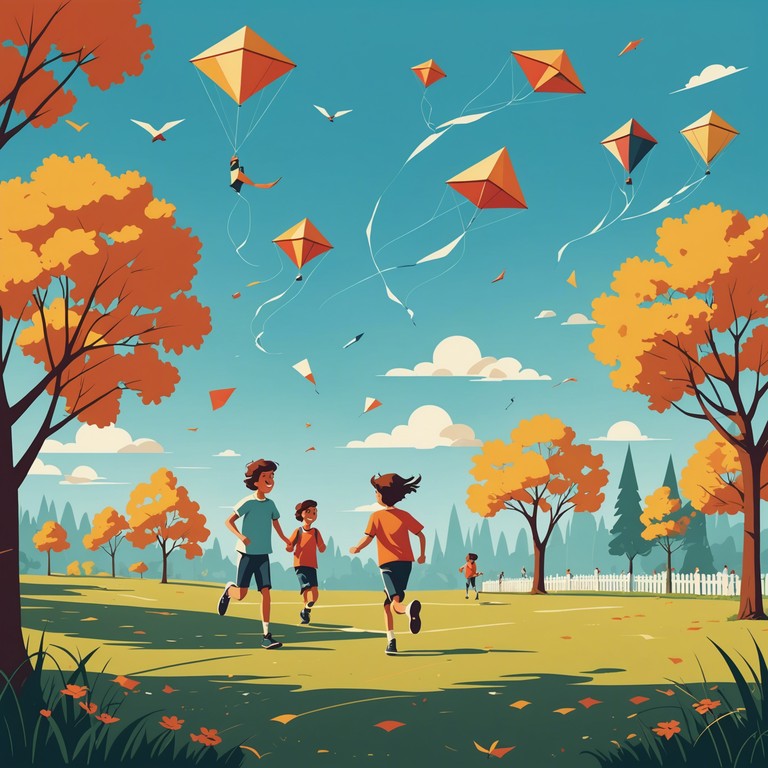 Immerse in this delightful musical piece that transports listeners to a bright and bustling playground, filled with the sounds of children at play, evoking nostalgia and a sense of boundless freedom.