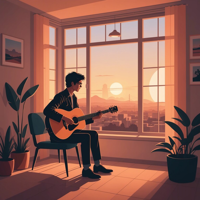 A comforting track designed to bring peace and warmth to any listener, using the tender sounds of an acoustic guitar to craft a space of relaxation and gentle confidence.